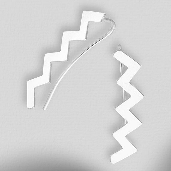 Zig Zag climber earring