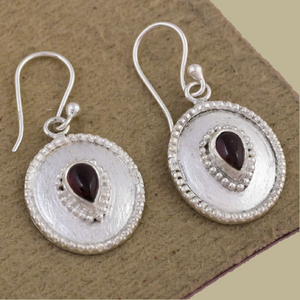 Cabochon Shield Earring