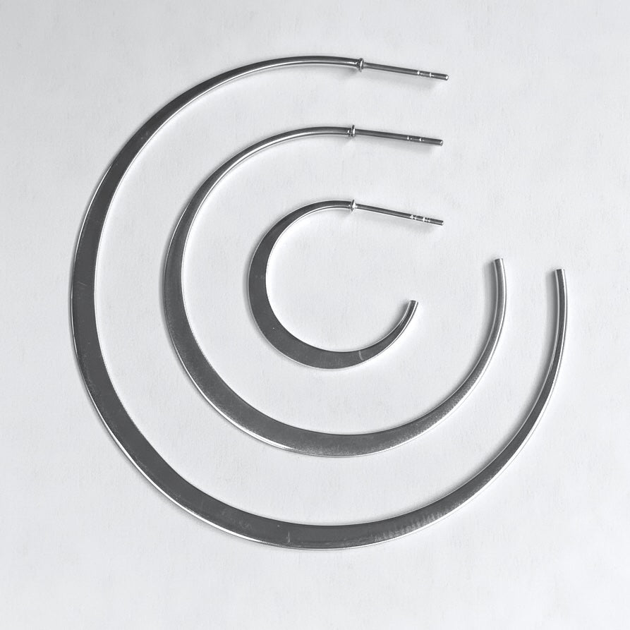 Open end hoop earring