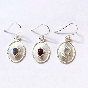 Cabochon Shield Earring