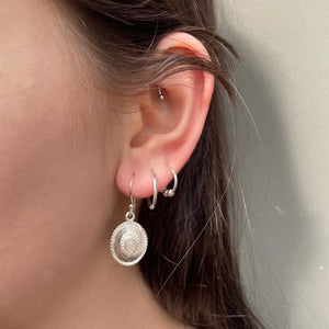 Cabochon Shield Earring