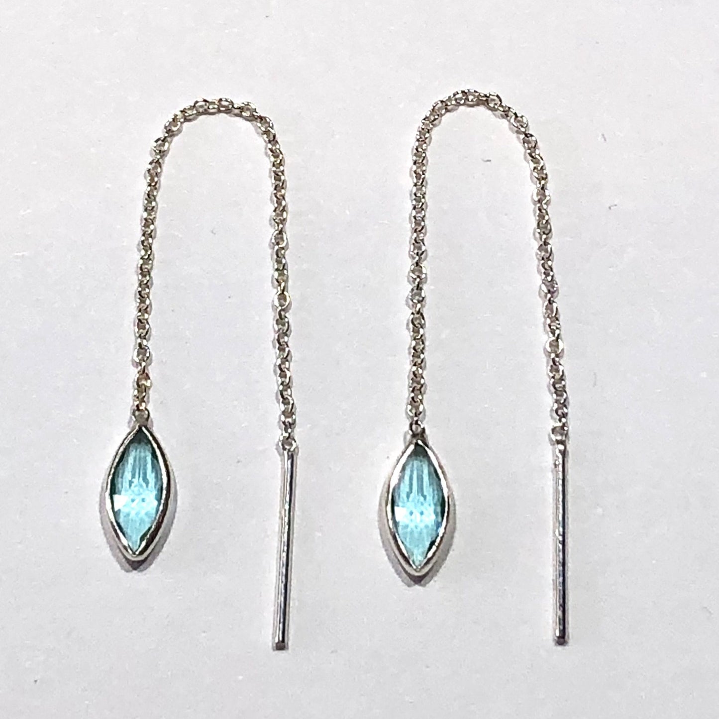 Crystal threader earrings