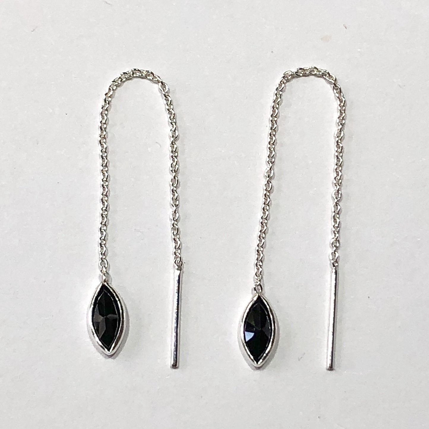 Crystal threader earrings