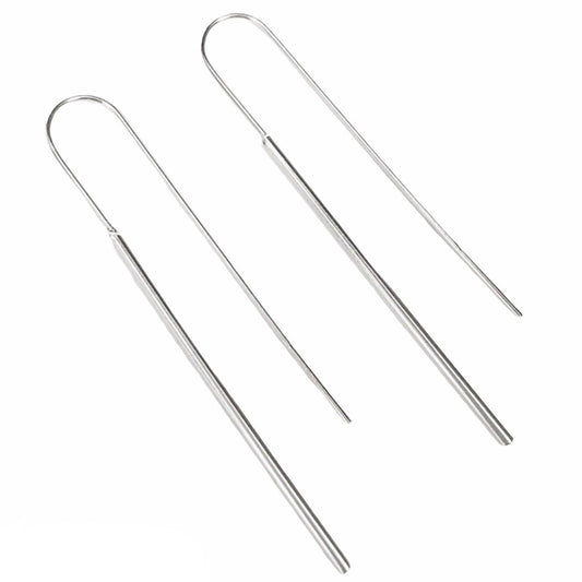 Linear hanger earring