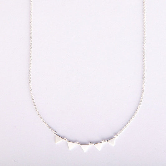 Silver bunting necklace