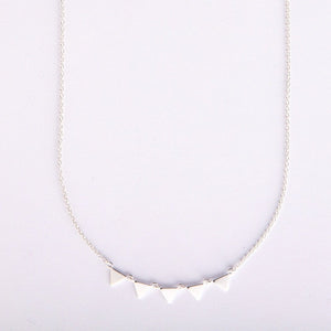 Silver bunting necklace