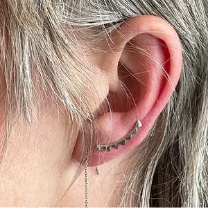 Triangle climber earring