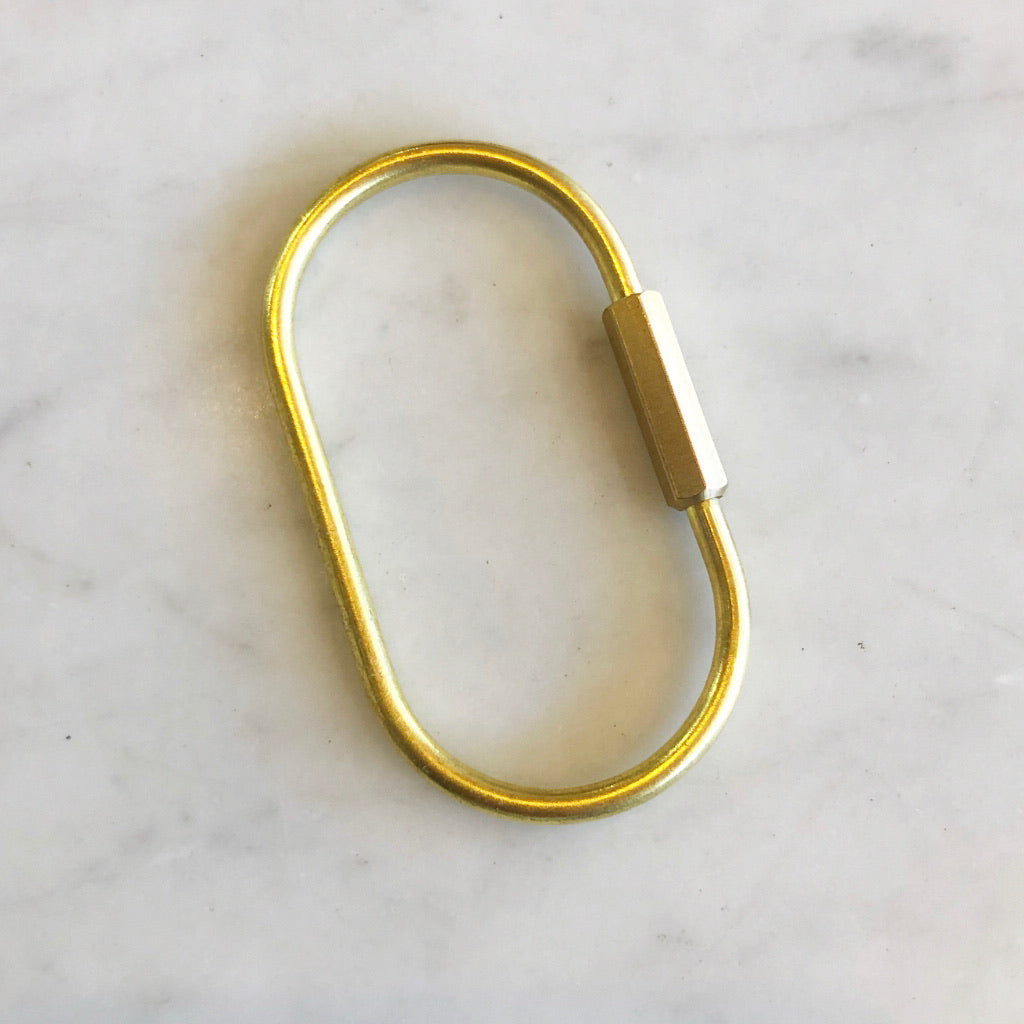 Brass keyring
