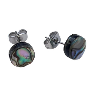 Paua shell stud earrings