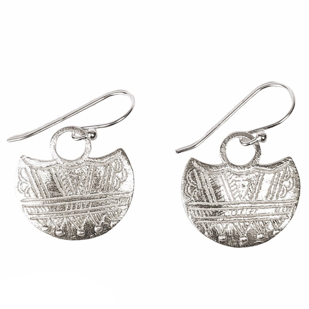 Tribal shield earring
