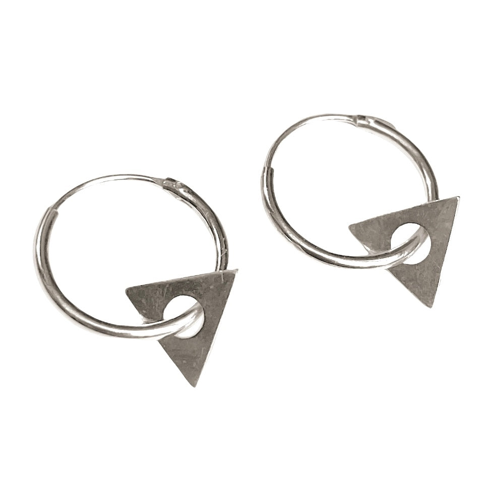 Triangle sleeper earring